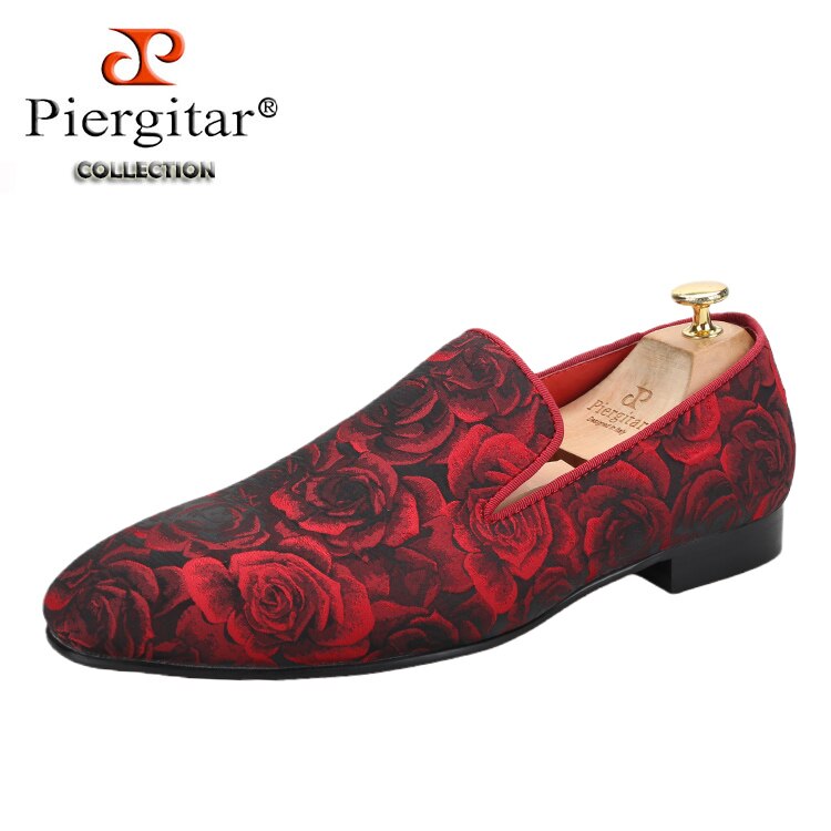 Three Dimensional Flower Jacquard Fabric Loafers