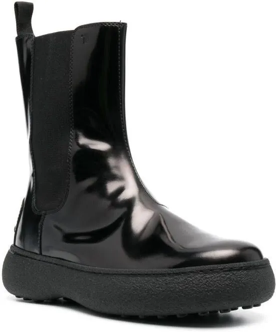 Tod's elasticated ankle boots Black