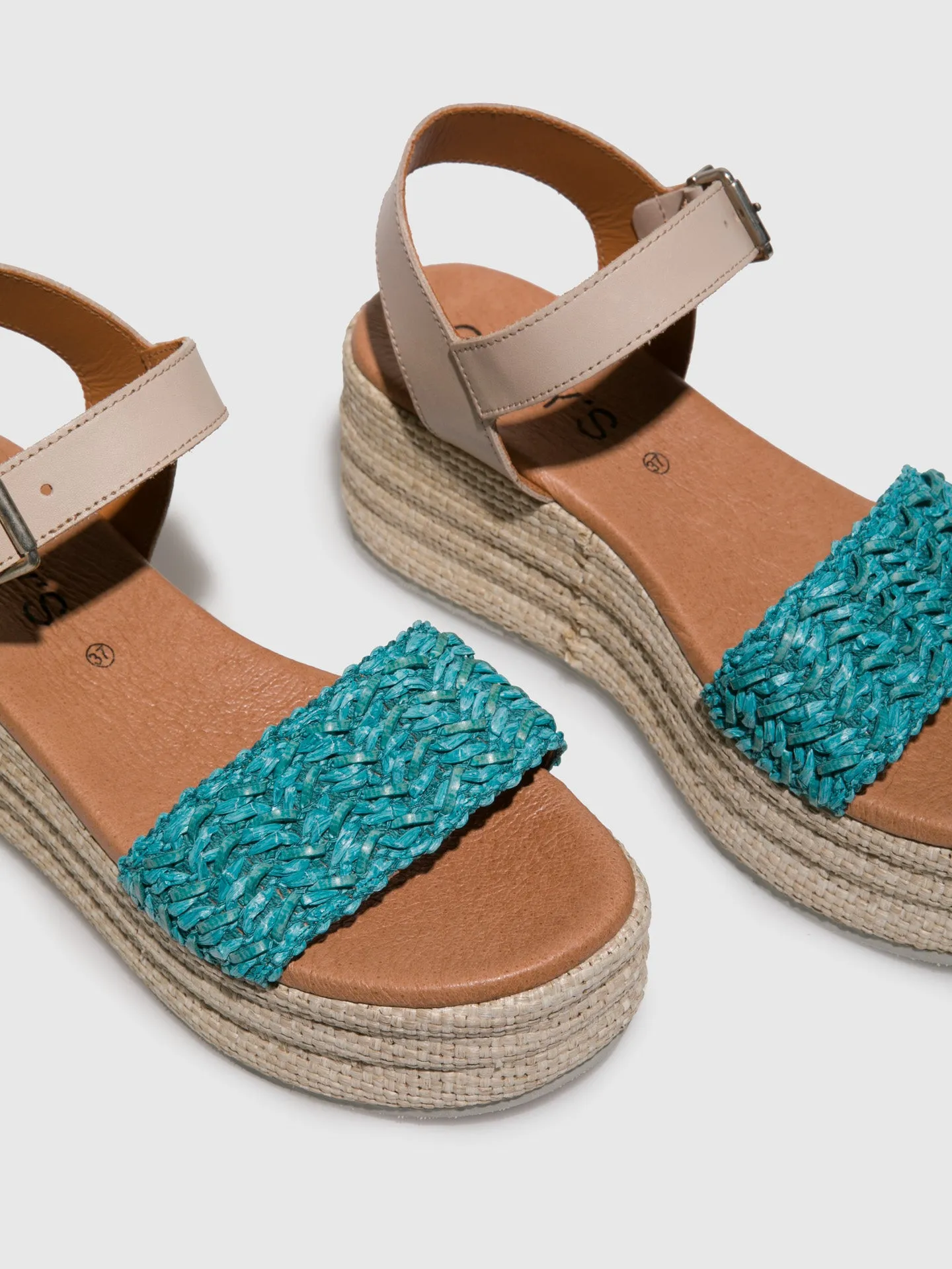 Turquoise Platform Sandals