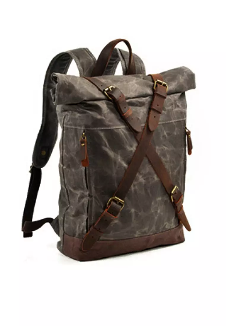 Twenty Eight Shoes VANSA Vintage Wax Canvas Backpacks VBM-Bp9505