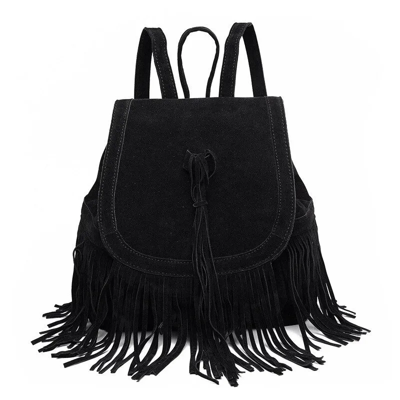 UK SALE of Female Tassel Backpacks in Unique Design / Women Accessories