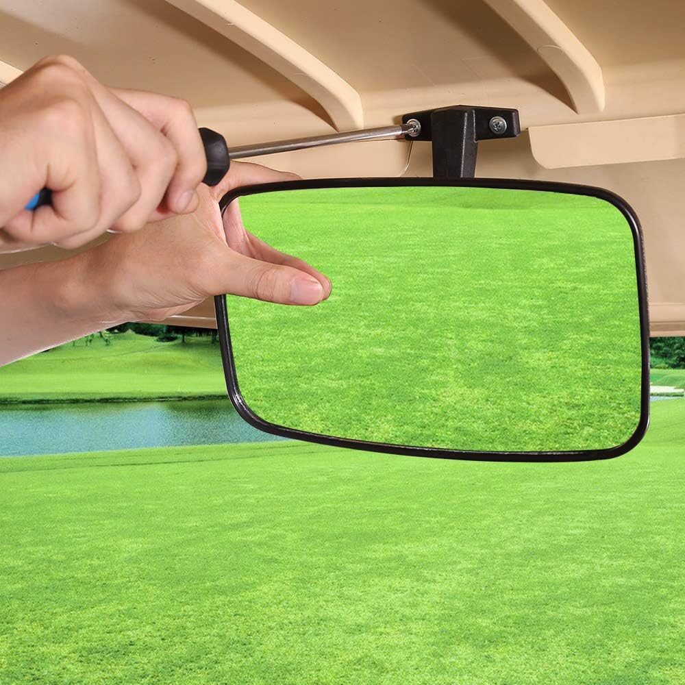 Universal Golf Cart Rear View Mirror fit for EZGO Club Car Yamaha - 10L0L