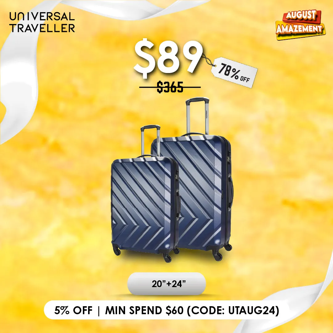 URBANlite Conti 20+24 Bundle | 4-Wheel Spinner | Anti-Scratch | Hard Case Luggage