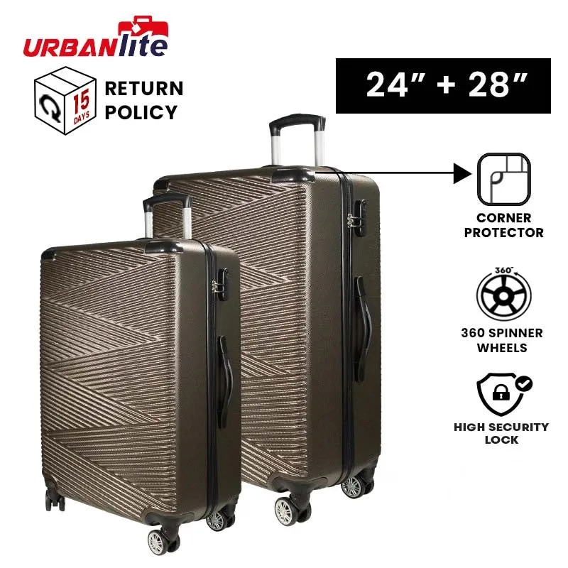 URBANlite Echo 2.0 24+28Bundle | 8-Wheel Spinner | Corner Guard | Hard Case Luggage