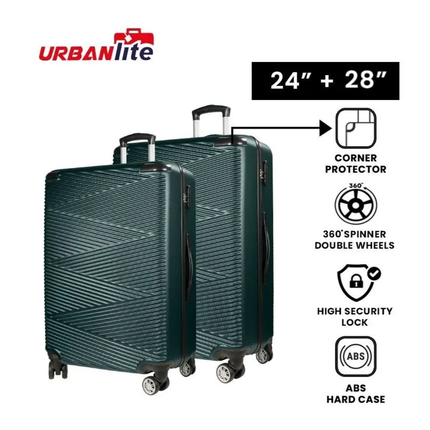 URBANlite Echo 2.0 24+28Bundle | 8-Wheel Spinner | Corner Guard | Hard Case Luggage