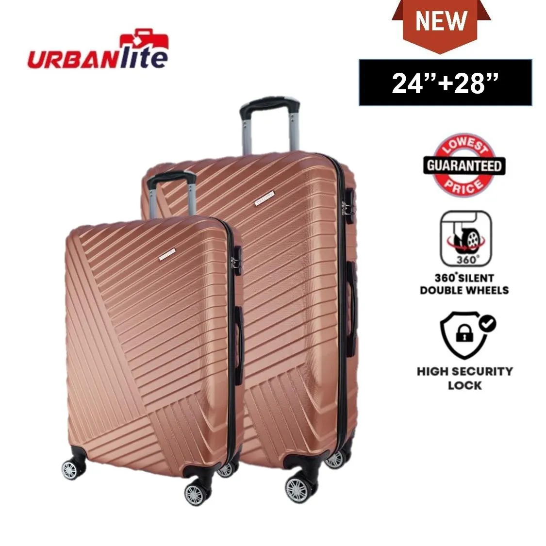 URBANlite Novus  24+28 Bundle | 8-Wheel Spinner | Hard Case Luggage