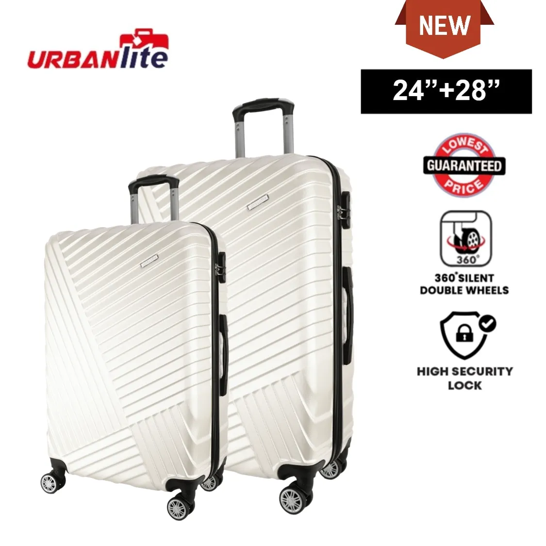 URBANlite Novus  24+28 Bundle | 8-Wheel Spinner | Hard Case Luggage