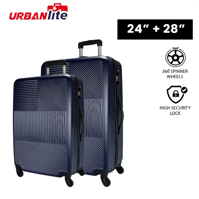 URBANlite Ray 24+28 Bundle | 4-Wheel Spinner | Anti-Scratch | Hard Case Luggage