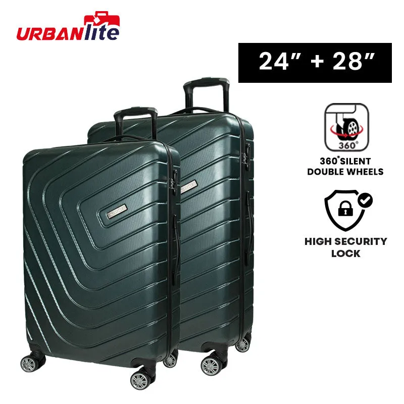 URBANlite Rayer 24+28 Bundle | 8-Wheel Spinner | Anti-Scratch | Hard Case Luggage