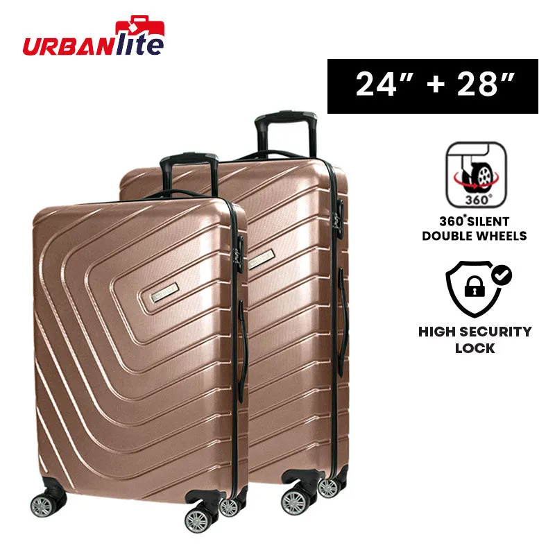 URBANlite Rayer 24+28 Bundle | 8-Wheel Spinner | Anti-Scratch | Hard Case Luggage