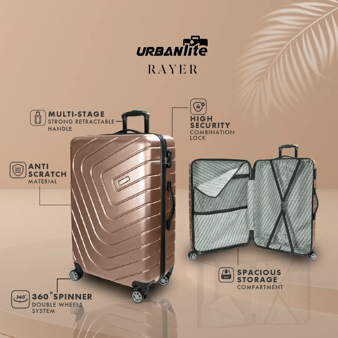 URBANlite Rayer 24+28 Bundle | 8-Wheel Spinner | Anti-Scratch | Hard Case Luggage