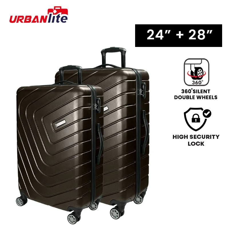 URBANlite Rayer 24+28 Bundle | 8-Wheel Spinner | Anti-Scratch | Hard Case Luggage