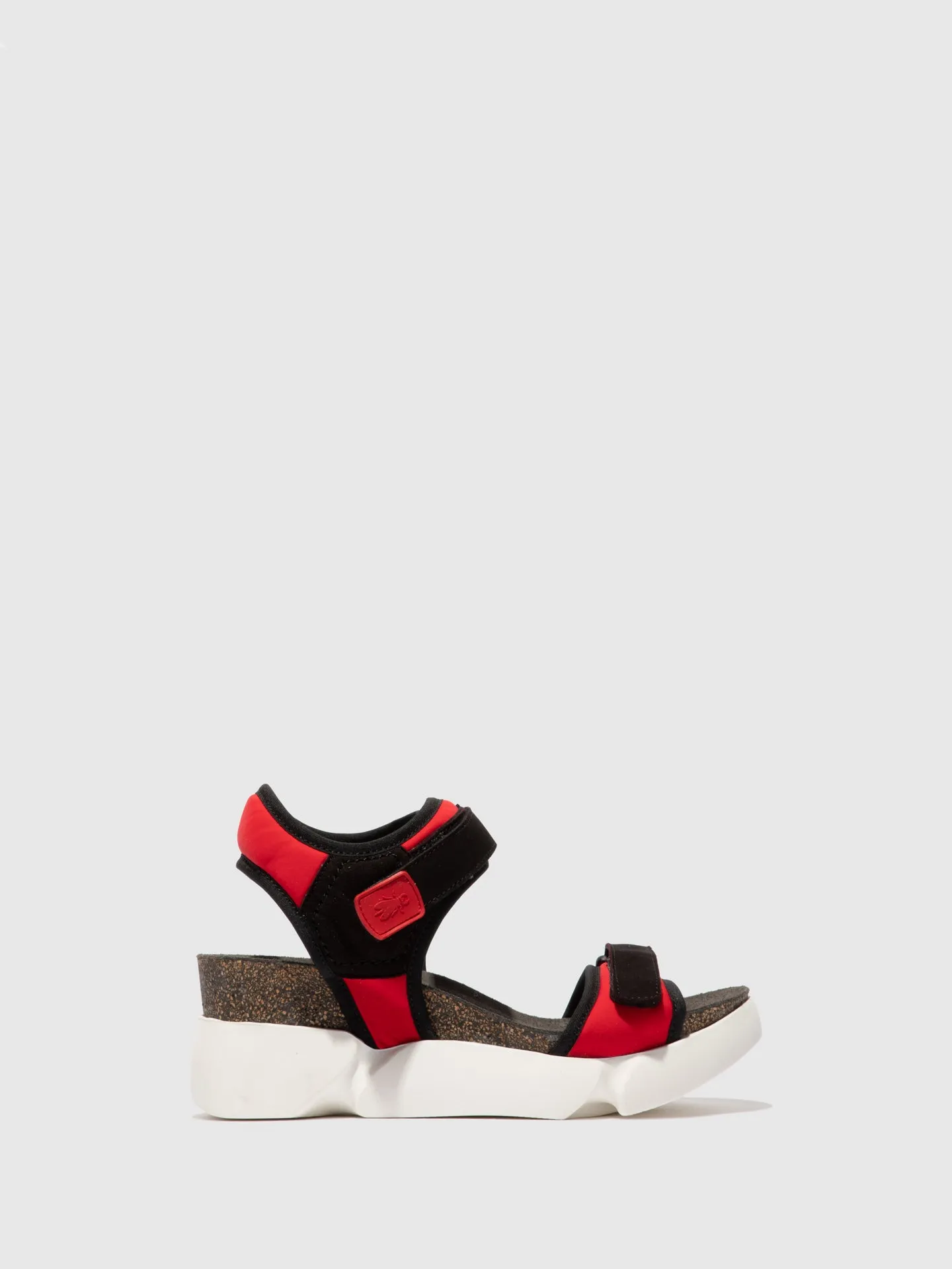 Velcro Sandals SIGO727FLY STRETCH/CUPIDO  RED/BLACK