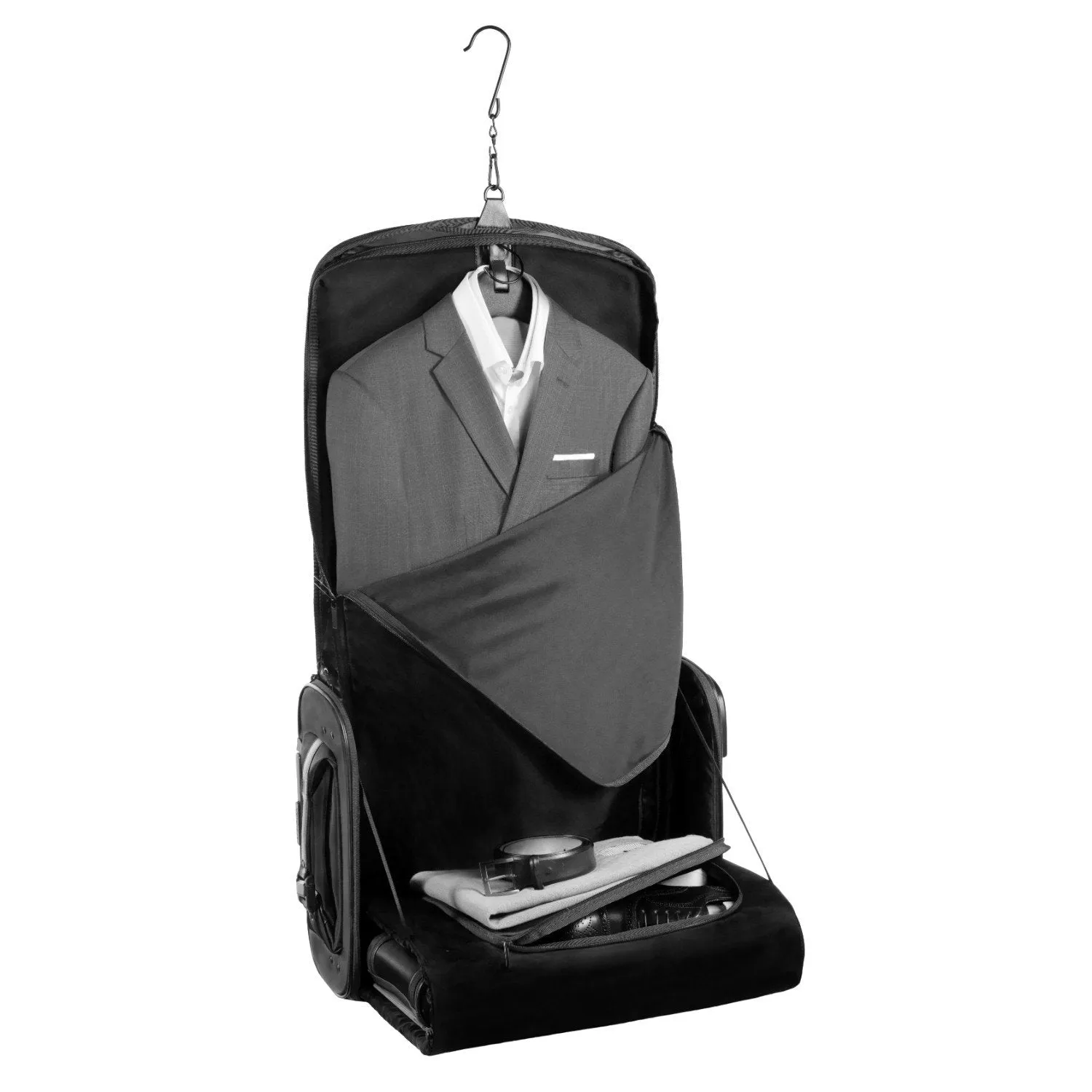 Vocier C38 Zero Crease Luggage System, Black