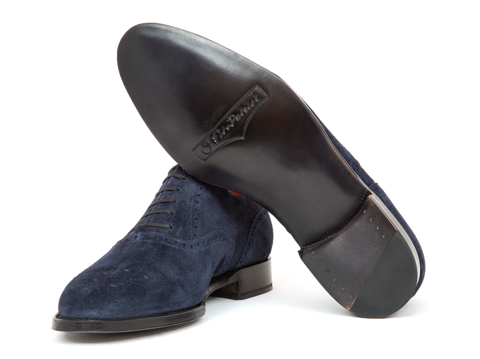 Wallingford - MTO - Navy Suede - TMG Last - Single Leather Sole