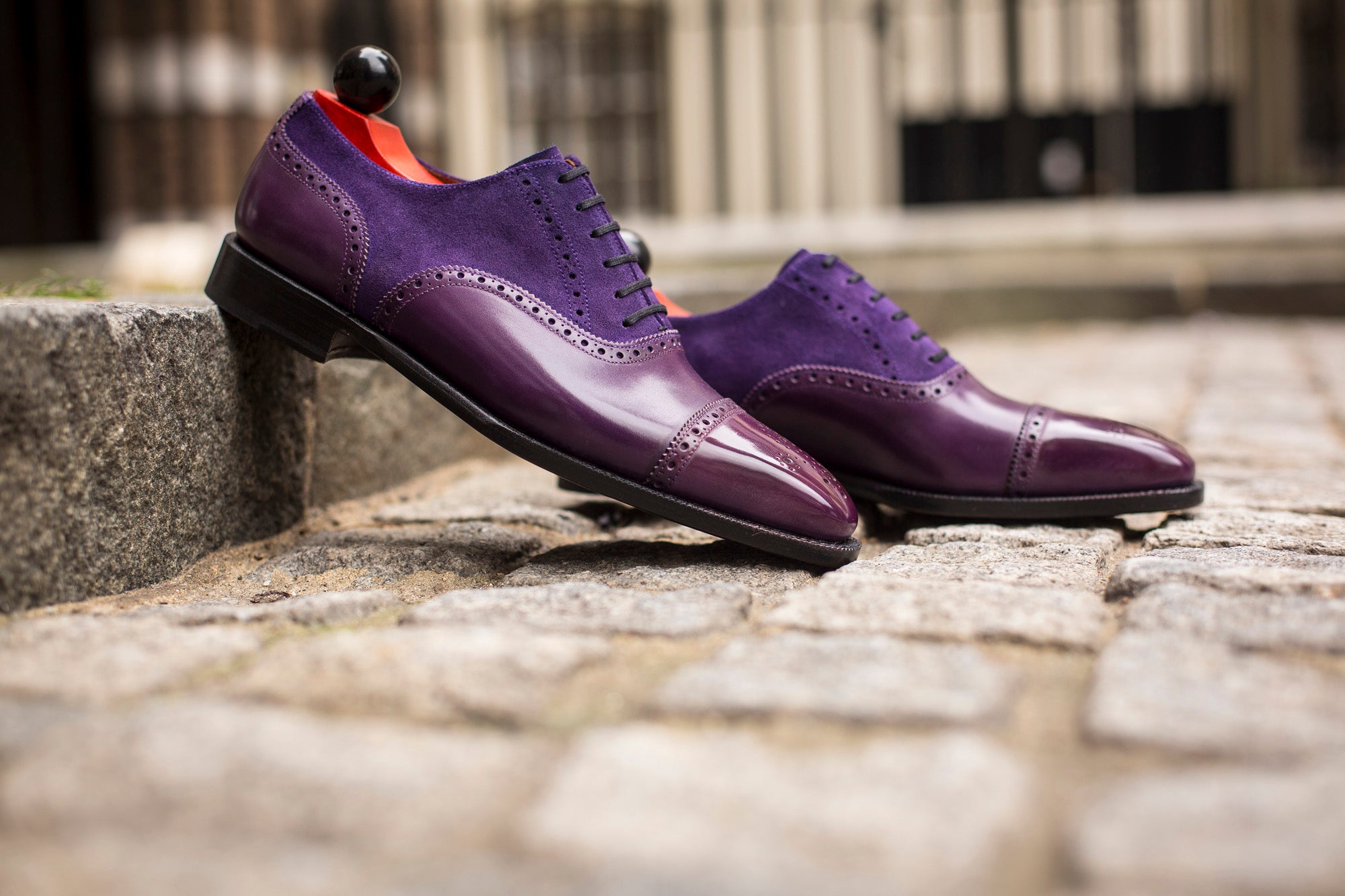 Wallingford - MTO - Purple Calf / Purple Suede - MGF Last - Single Leather Sole