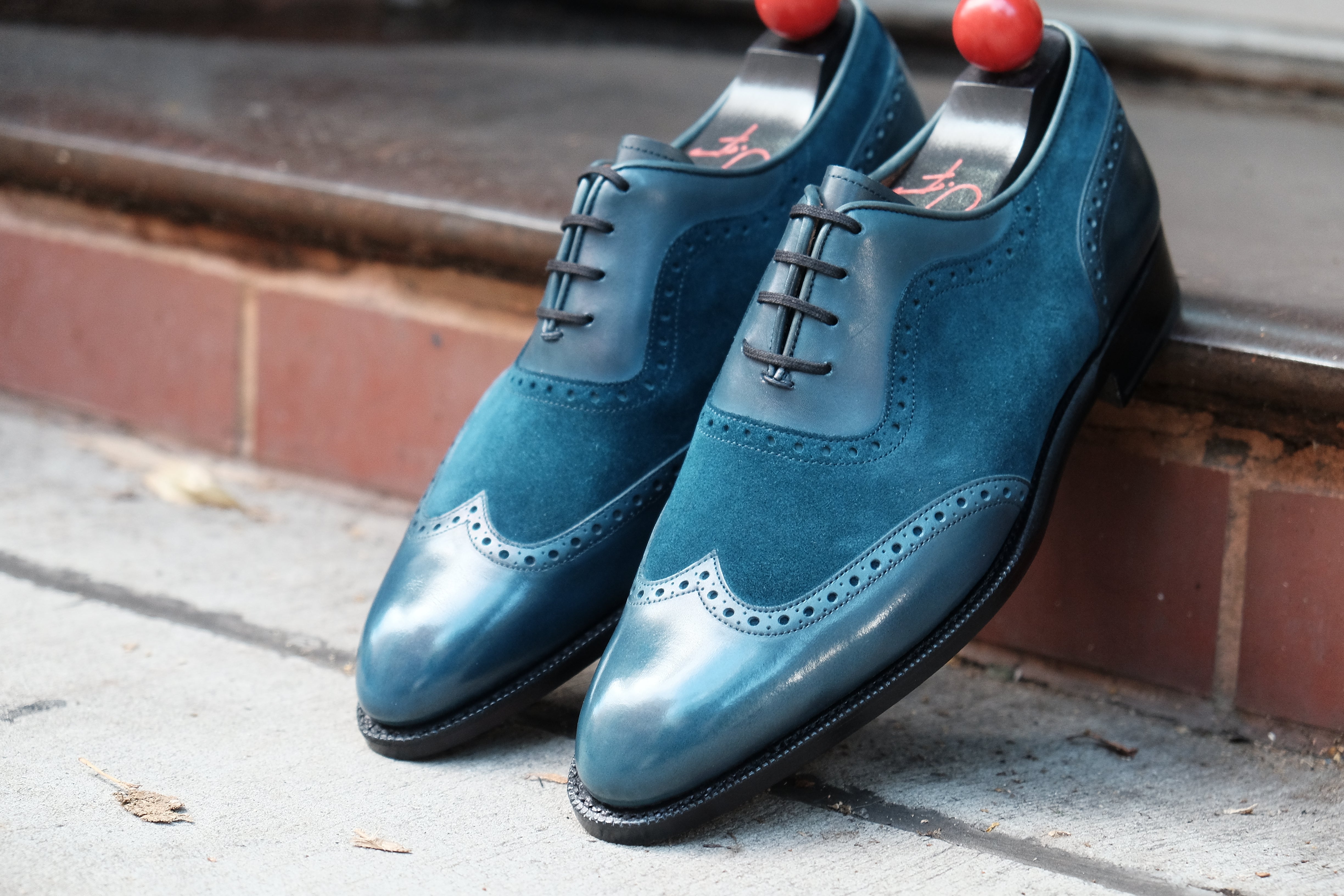 Yakima - MTO - Teal Calf / Teal Suede - SEA Last - Single Leather Sole